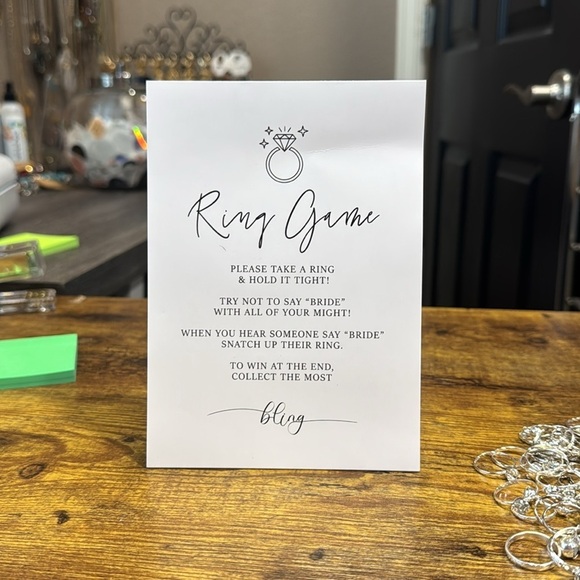 Ring Game Set with Silver Rings - Picture 2 of 2